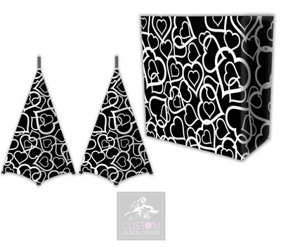 Wedding Hearts Lycra DJ Booth Cover (PACKAGE BUNDLES) - TRUSS