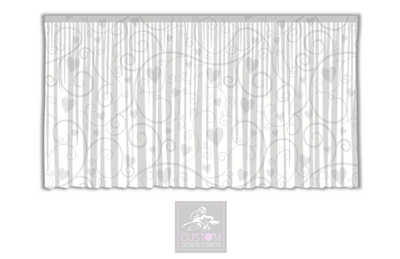 Hearts and Vines Backdrop Curtain