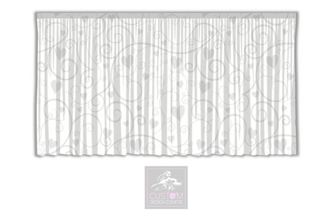 Hearts and Vines Backdrop Curtain