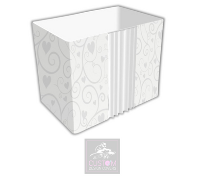 Wedding Hearts & Vines-White Photobooth Enclosure Cover 