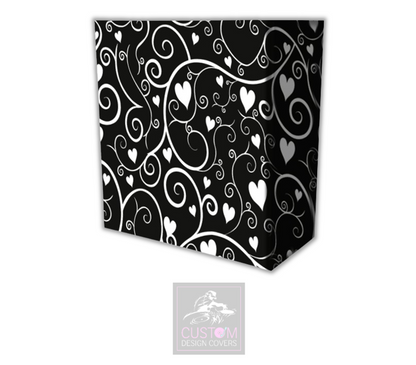 Black Hearts & Vines Lycra DJ Covers (PACKAGE BUNDLE)