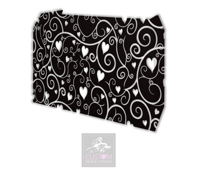 Black Hearts & Vines Lycra DJ Covers (PACKAGE BUNDLE)