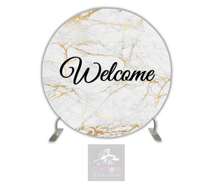 Welcome Full Circle Pillowcase Backdrop Cover 