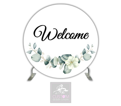 Welcome Full Circle Pillowcase Backdrop Cover 