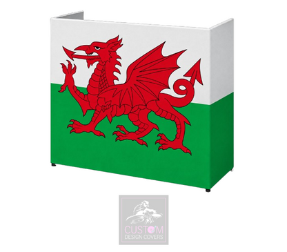 Welsh Flag Lycra DJ Booth Cover