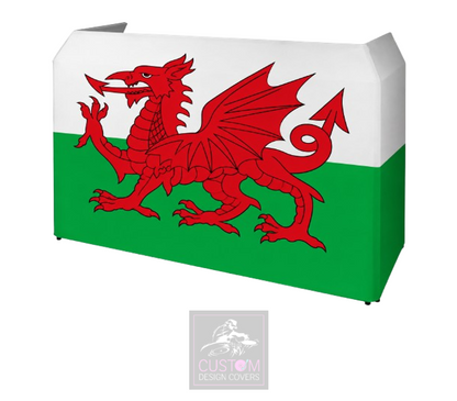 Welsh Flag Lycra DJ Booth Cover