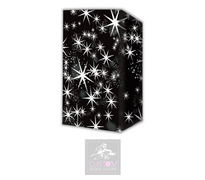 Black White Star Lycra DJ Booth Cover