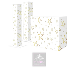 White Gold Star Lycra DJ Covers (PACKAGE BUNDLE) - TRUSS