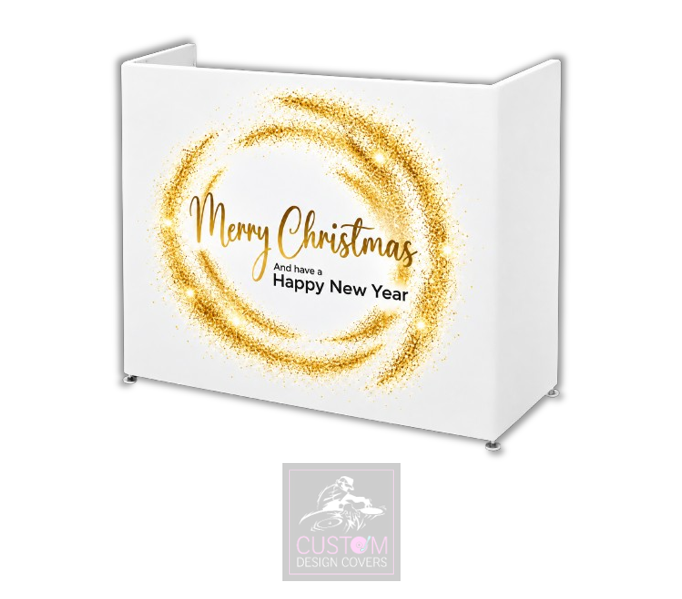 Merry Christmas Lycra DJ Booth Cover