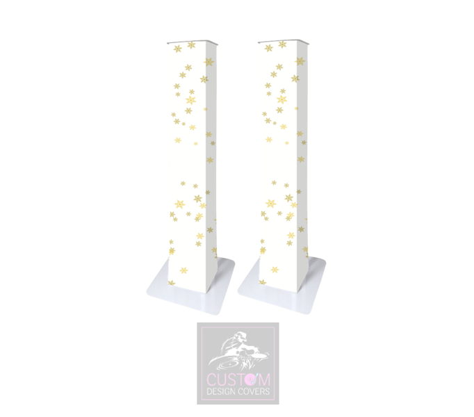 Christmas Snowflake (GOLD) Podium Covers (PAIR)