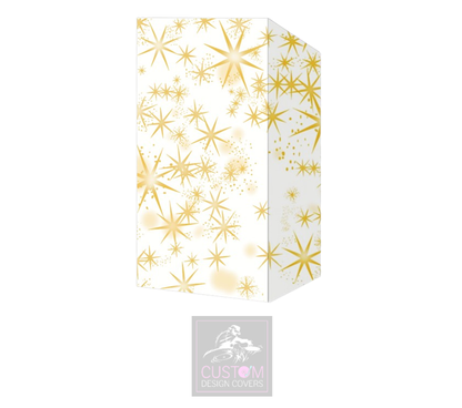 Gold Stars on White Booth Cover Micron