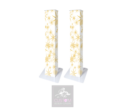 White Gold Star DJ Covers (PACKAGE BUNDLE)