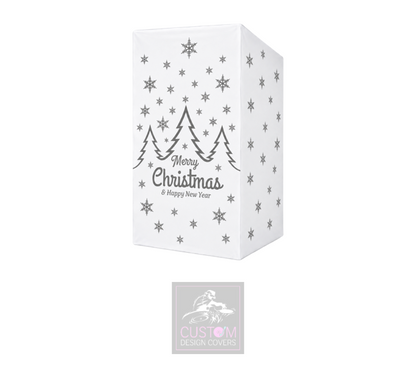 White Christmas *GREY* Lycra DJ Booth Cover