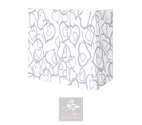 White Grey Hearts Lycra DJ Booth Cover