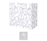 White Wedding Grey Hearts  Lycra DJ Booth Cover