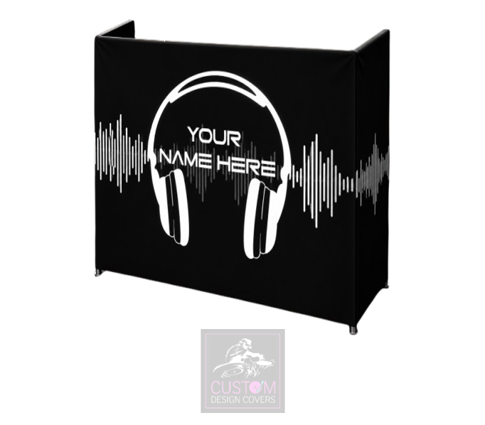 Headphones Custom DJ Lycra Booth Cover