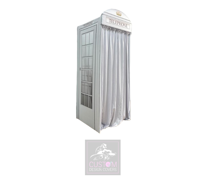 White Audio Guest Book Telephone Booth 