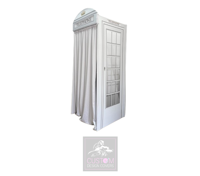 White Audio Guest Book Telephone Booth 