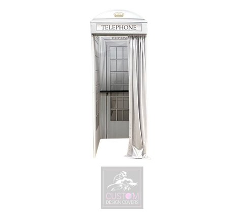 White Audio Guest Book Telephone Booth 