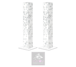 White Silver Star Podium Covers (PAIR)