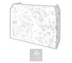 White Silver Star Lycra DJ Booth Cover