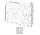 White Silver Star Lycra DJ Booth Cover