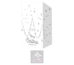 Merry Christmas Grey on White Booth Cover Micron