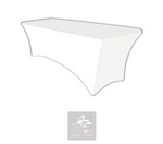 Plain White Lycra Table Cover 