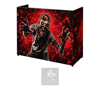 Halloween Zombie UV Lycra DJ Booth Cover