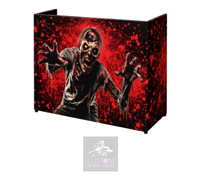Halloween Zombie UV Lycra DJ Booth Cover