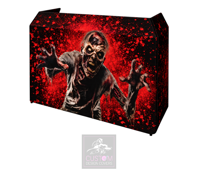 Halloween Zombie UV Lycra DJ Booth Cover