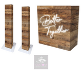  Rustic Better Together Lycra DJ Booth Cover (PACKAGE BUNDLE) - COMBI 