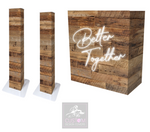 Rustic Better Together Lycra DJ Booth Cover (PACKAGE BUNDLES) - TRUSS 