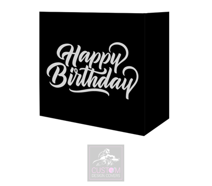 Happy Birthday Grey/Silver Booth Cover Combi