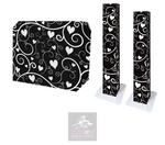 Black Hearts & Vines Lycra DJ Covers (PACKAGE BUNDLE)