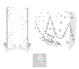 White Christmas (Grey) Lycra DJ Covers (PACKAGE BUNDLE)