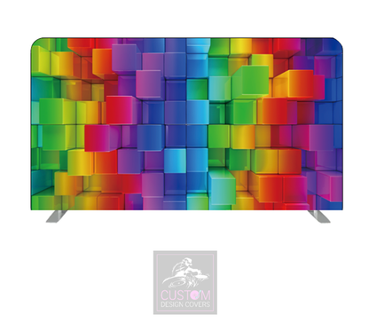 Colour Block Lycra Pillowcase Backdrop Cover (DOUBLE SIDED)