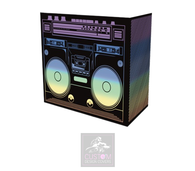 Boombox Colour and Black Booth Cover Combi