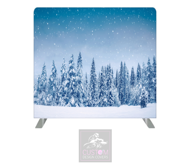 Snowy Forest Pillowcase Backdrop Cover