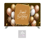 Gold Birthday Pillowcase Backdrop Cover