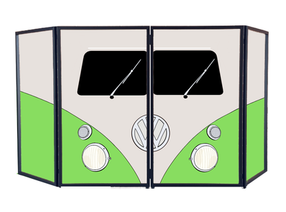 VW CAMPER GREEN DJ LYCRA FACADE PANELS