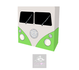 VW Camper GREEN Lycra DJ Booth Cover