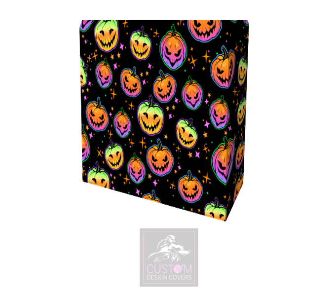 Halloween Pumpkin Lycra DJ Booth Cover