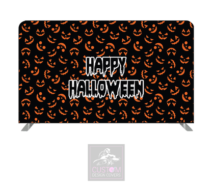 Pumpkin Happy Halloween Lycra Pillowcase Backdrop Cover (DOUBLE SIDED)