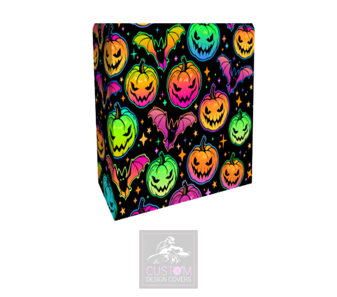 Halloween Pumpkin & Bats Booth Cover Combi