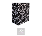 White Hearts on Black Booth Cover Combi