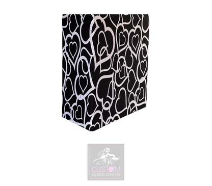 Wedding Hearts Lycra DJ Booth Cover