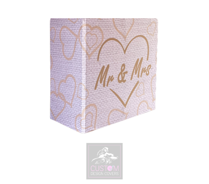 Hessian Mr & Mrs Booth Cover Combi