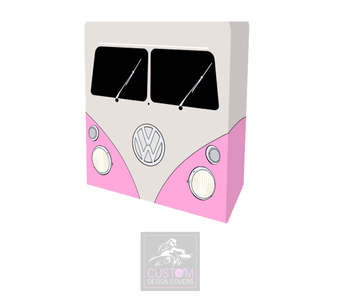 Pink VW Camper Booth Cover Combi