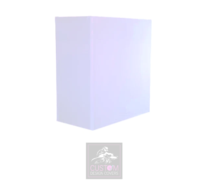 Plain White Lycra DJ Booth Cover